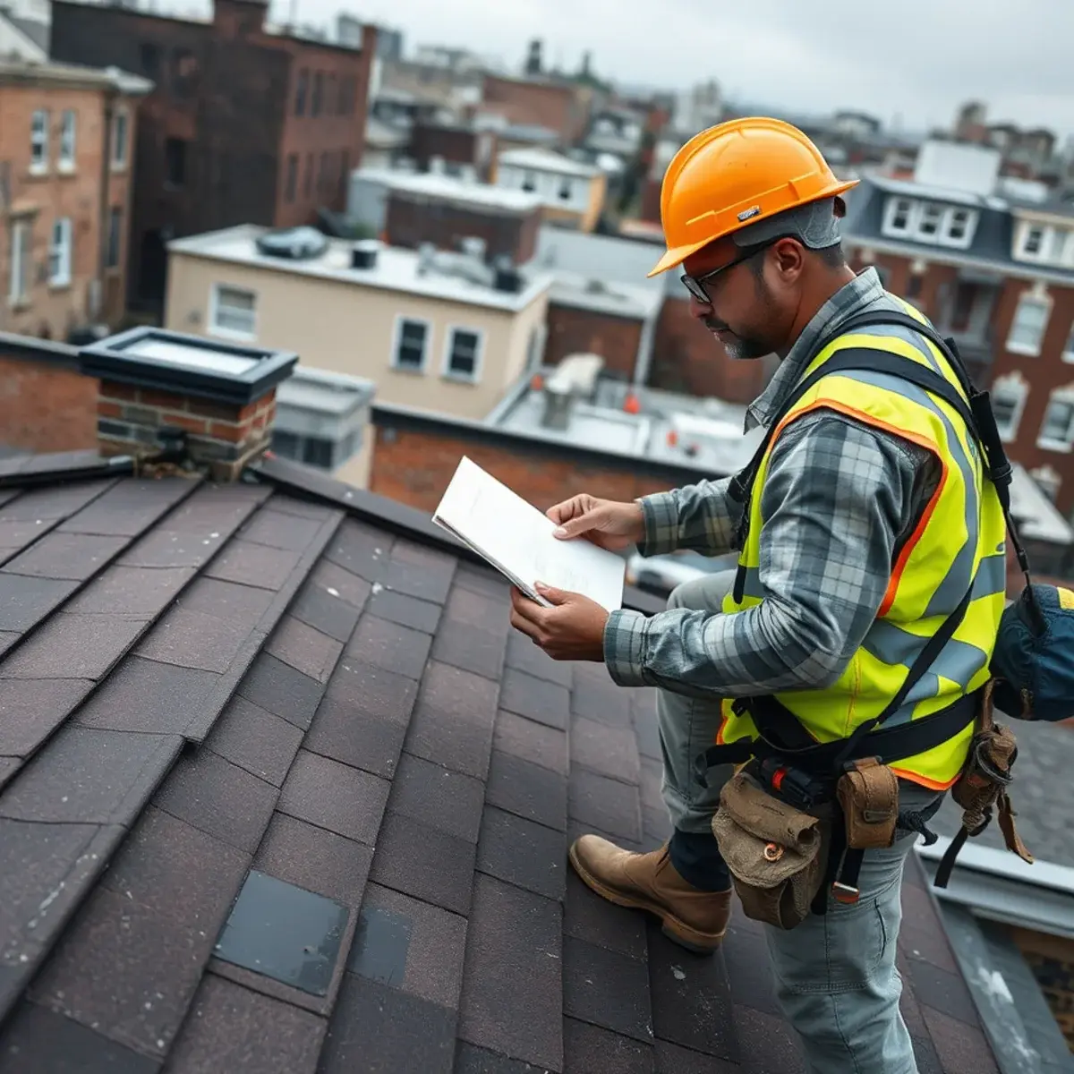 Storm damage roof repair near Astoria, NY