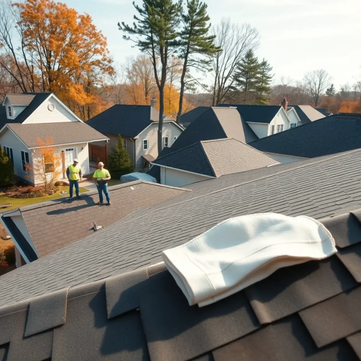 Roof replacement project near Auburn, NY