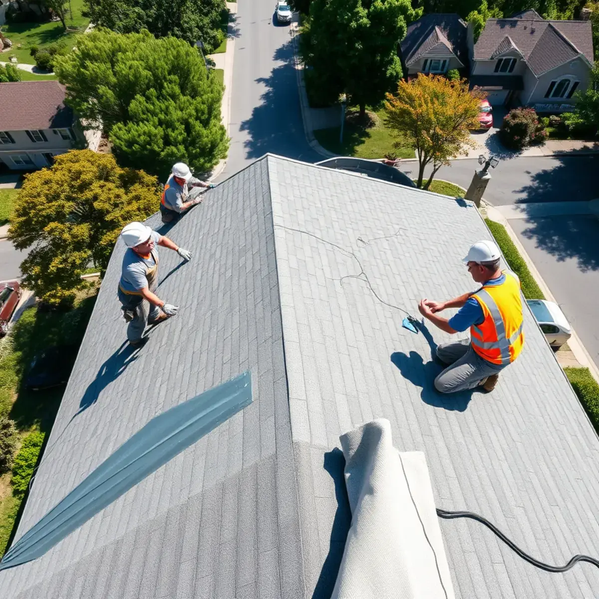 Roof replacement project near Babylon, NY