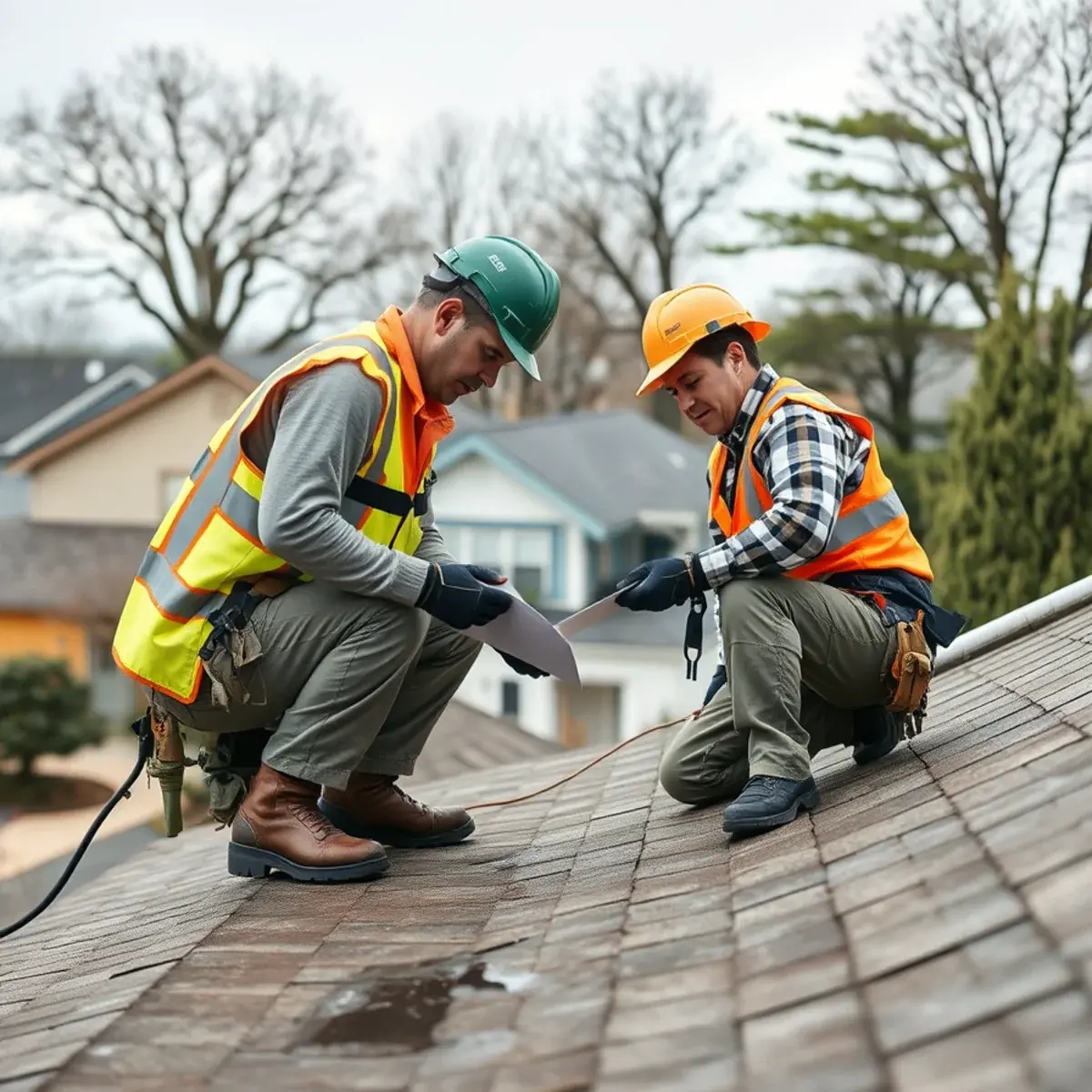 Storm damage roof repair near Baldwin, NY