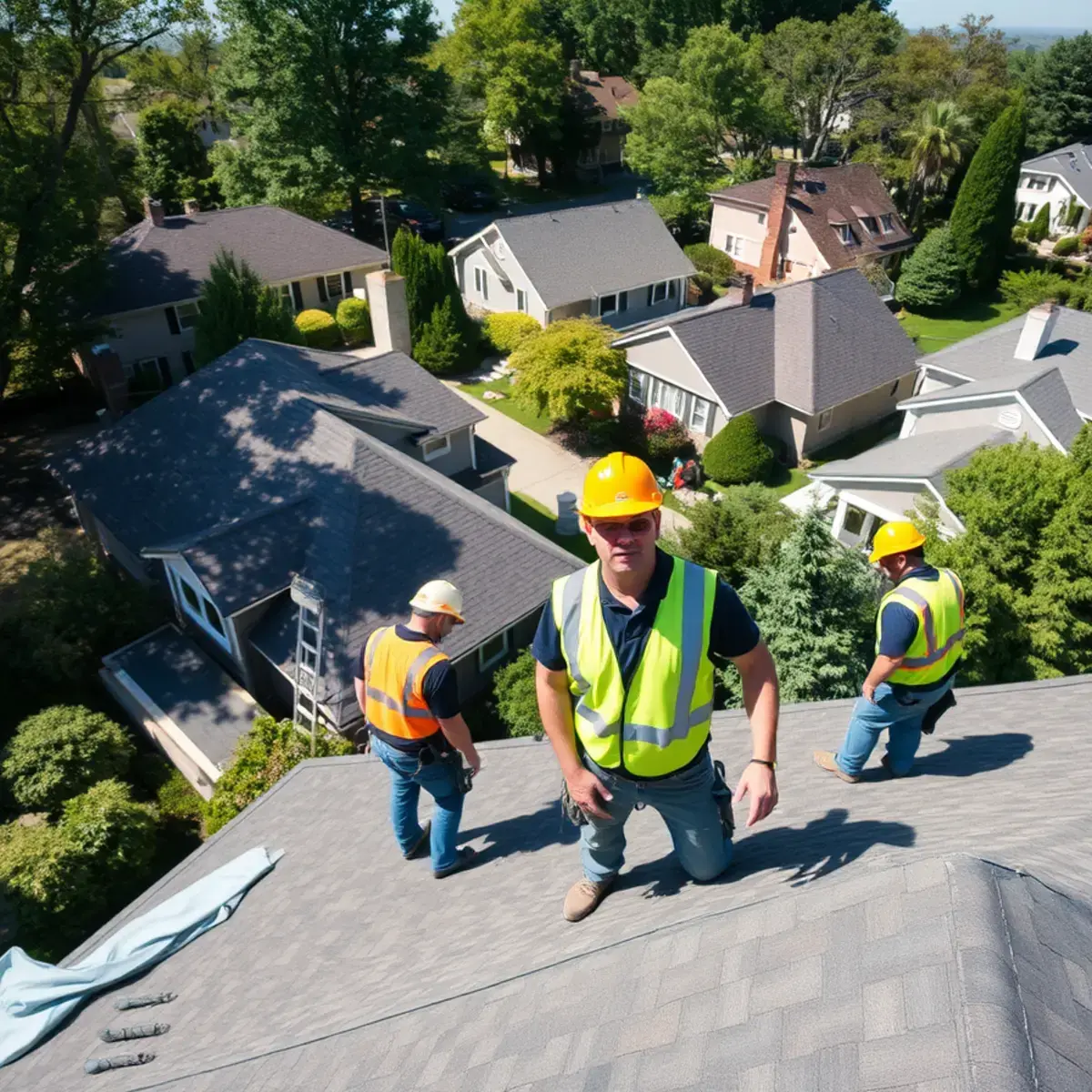 Roof replacement project near Bardonia, NY