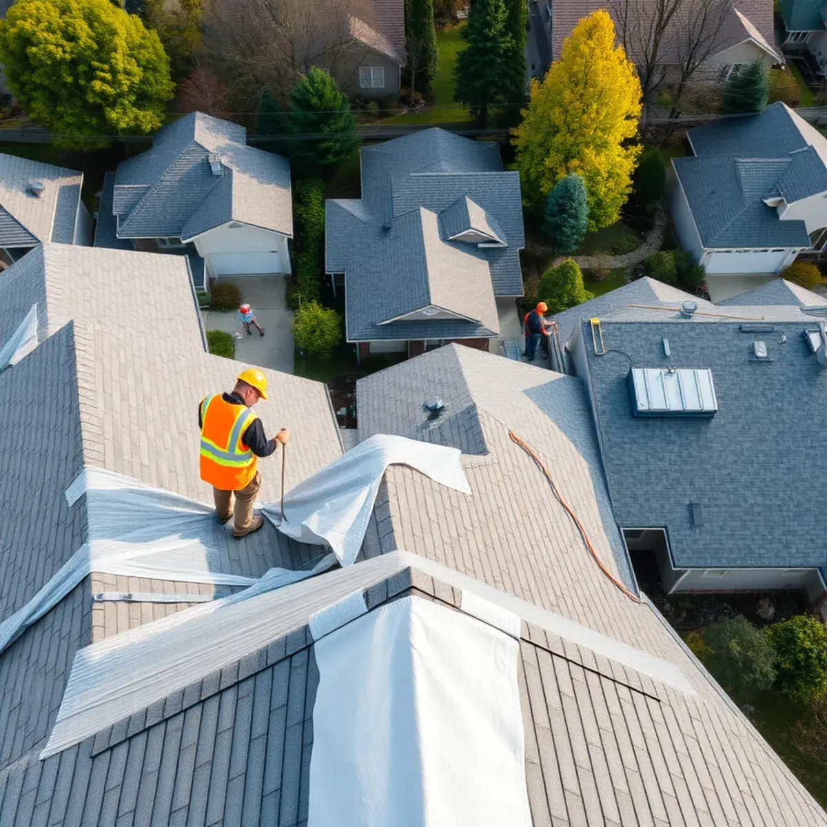 Roof replacement project near Batavia, NY