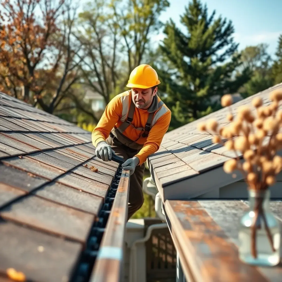 Gutter protection and roof drainage work near Batavia, NY