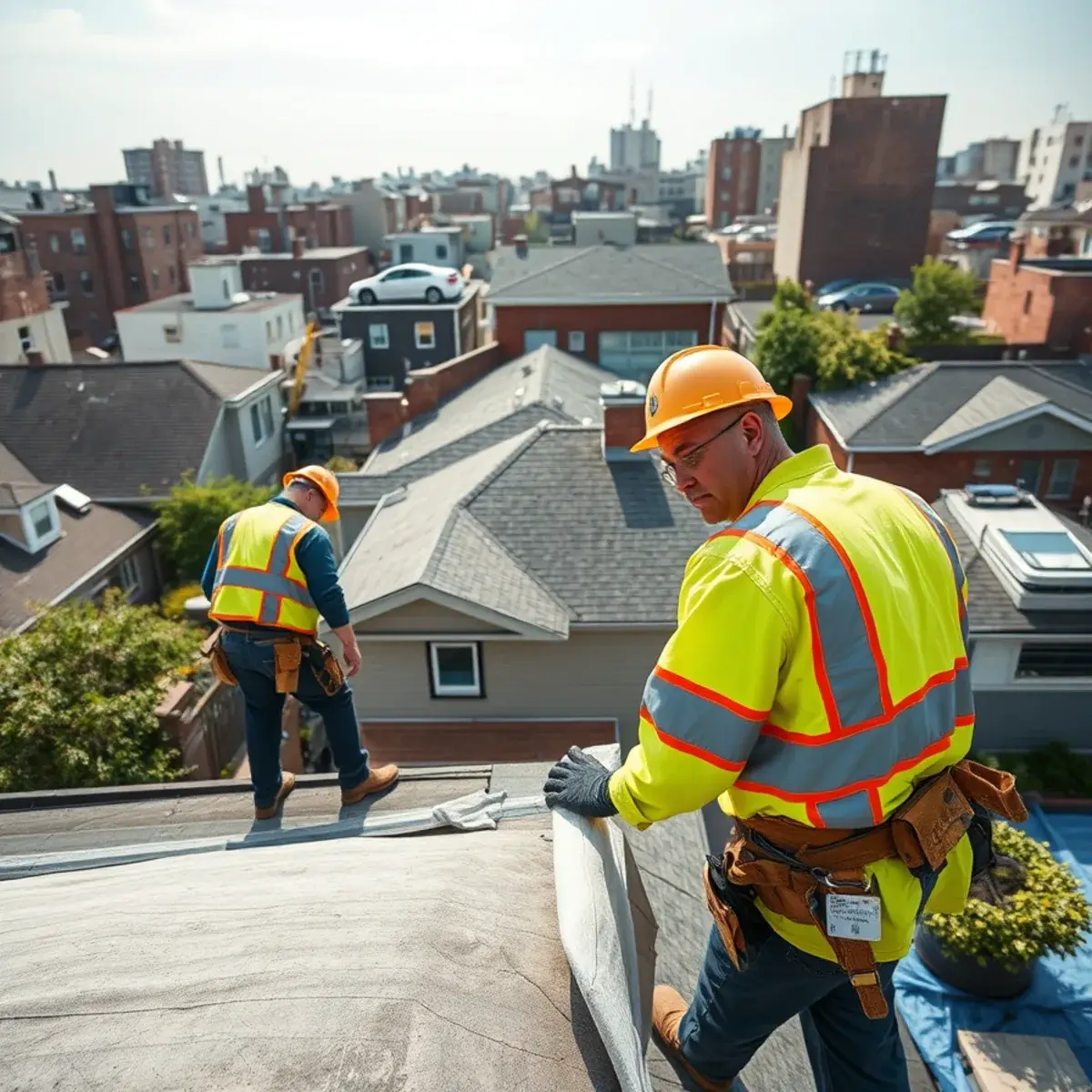 Roof replacement project near Bay Ridge, NY