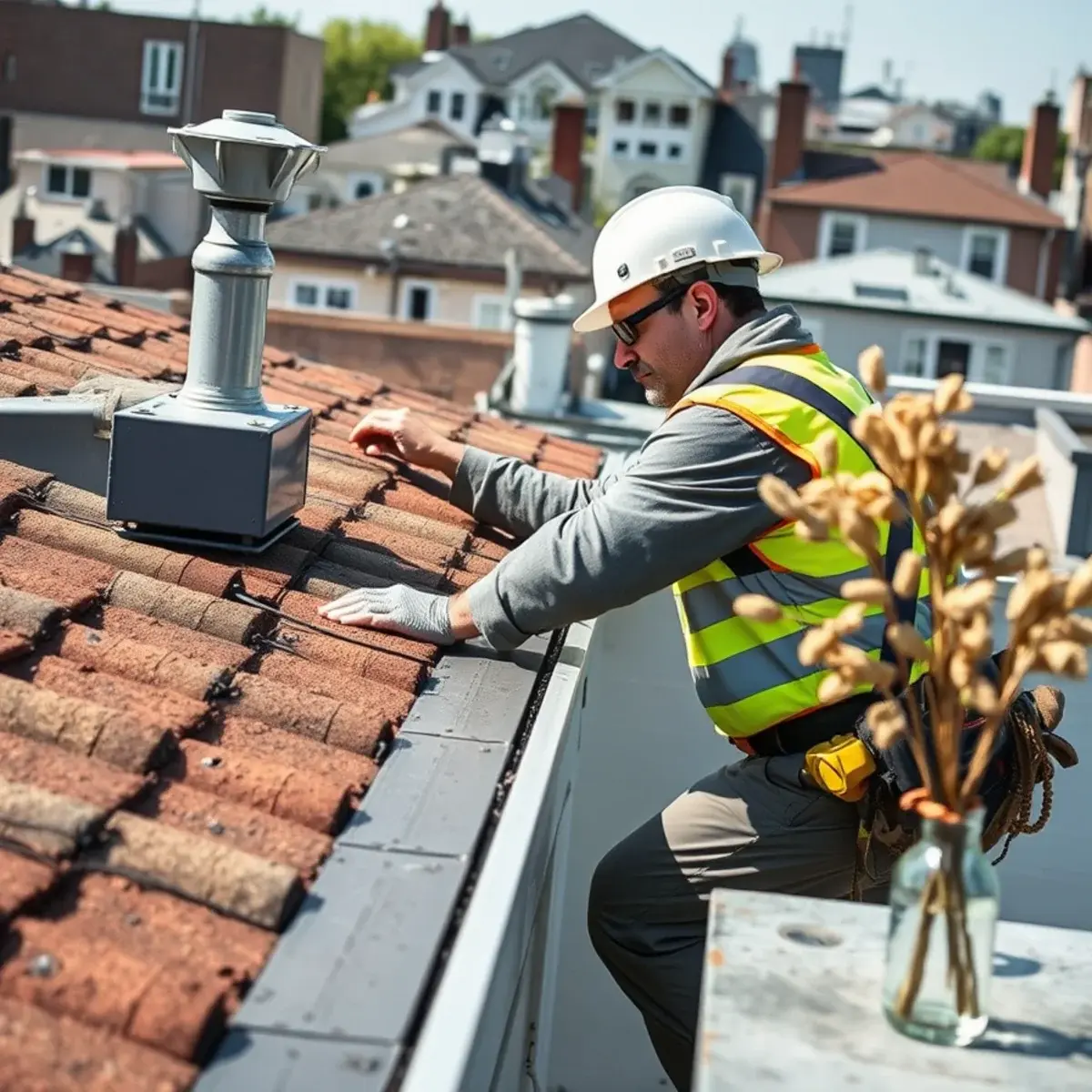 Gutter protection and roof drainage work near Bayside, NY