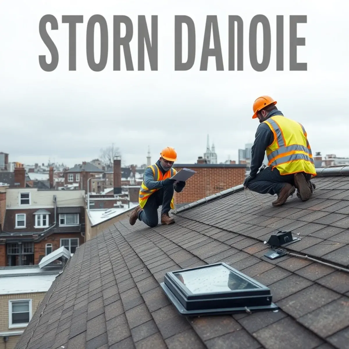 Storm damage roof repair near Bed-Stuy, NY