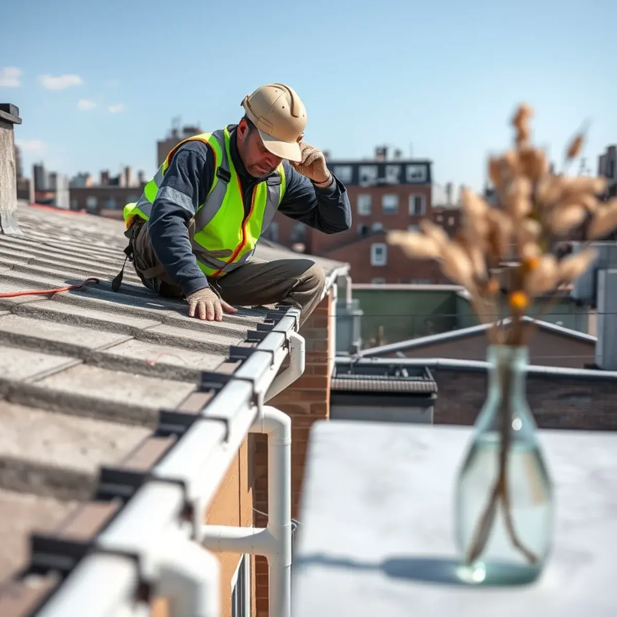 Gutter protection and roof drainage work near Bed-Stuy, NY