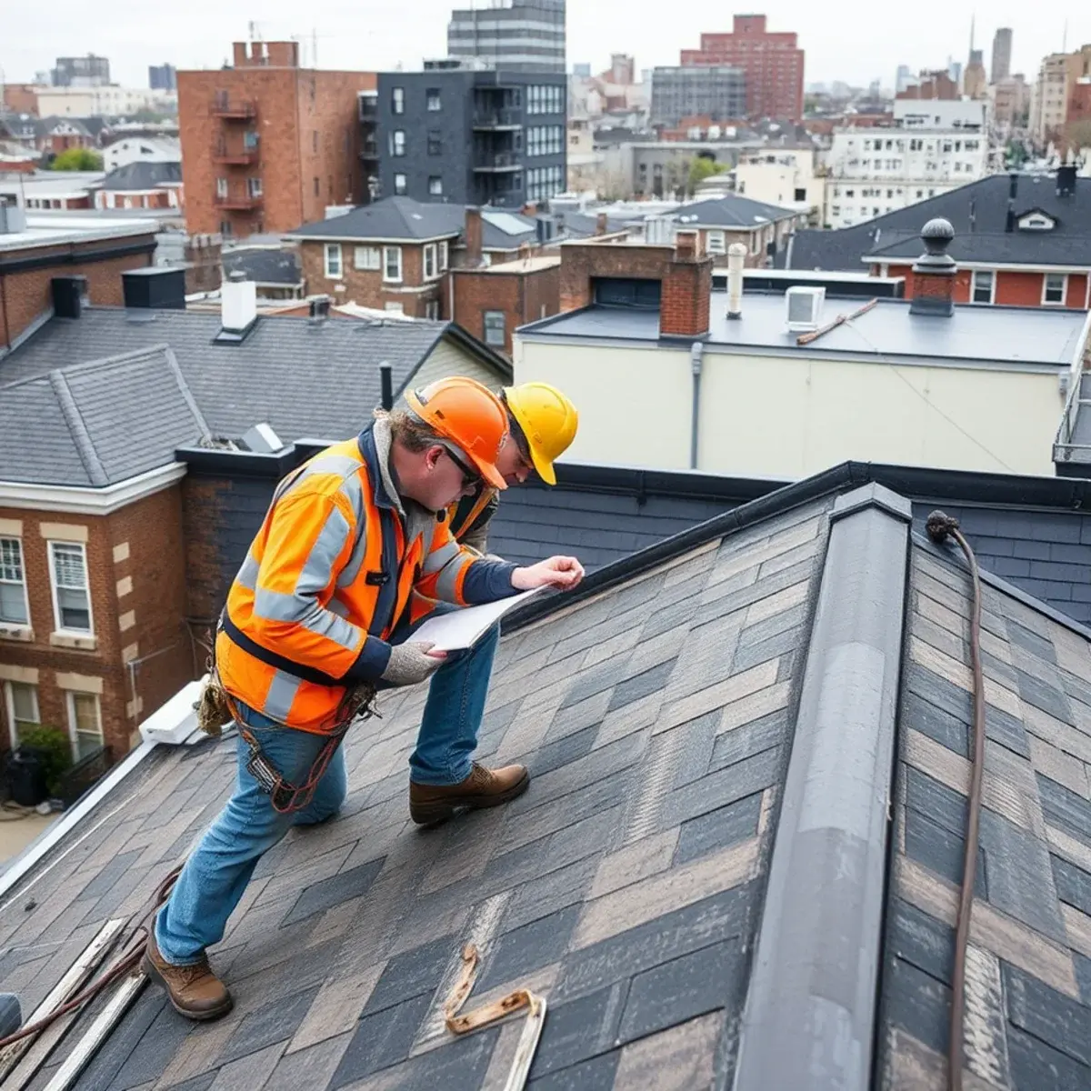 Storm damage roof repair near Bedford Park, NY