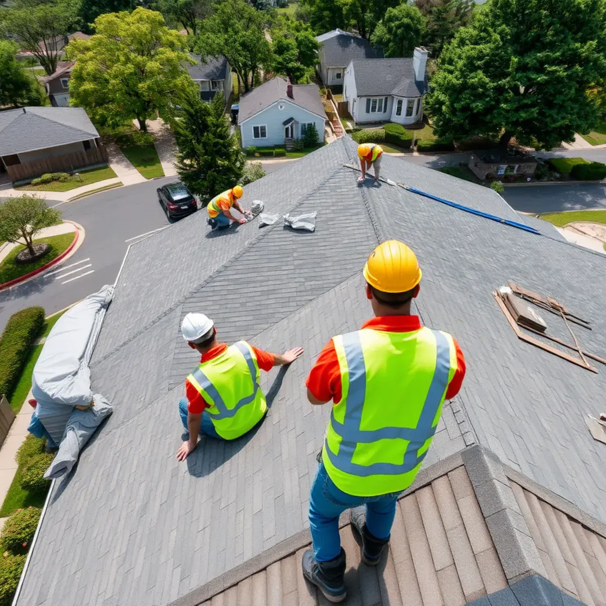 Roof replacement project near Bellmore, NY