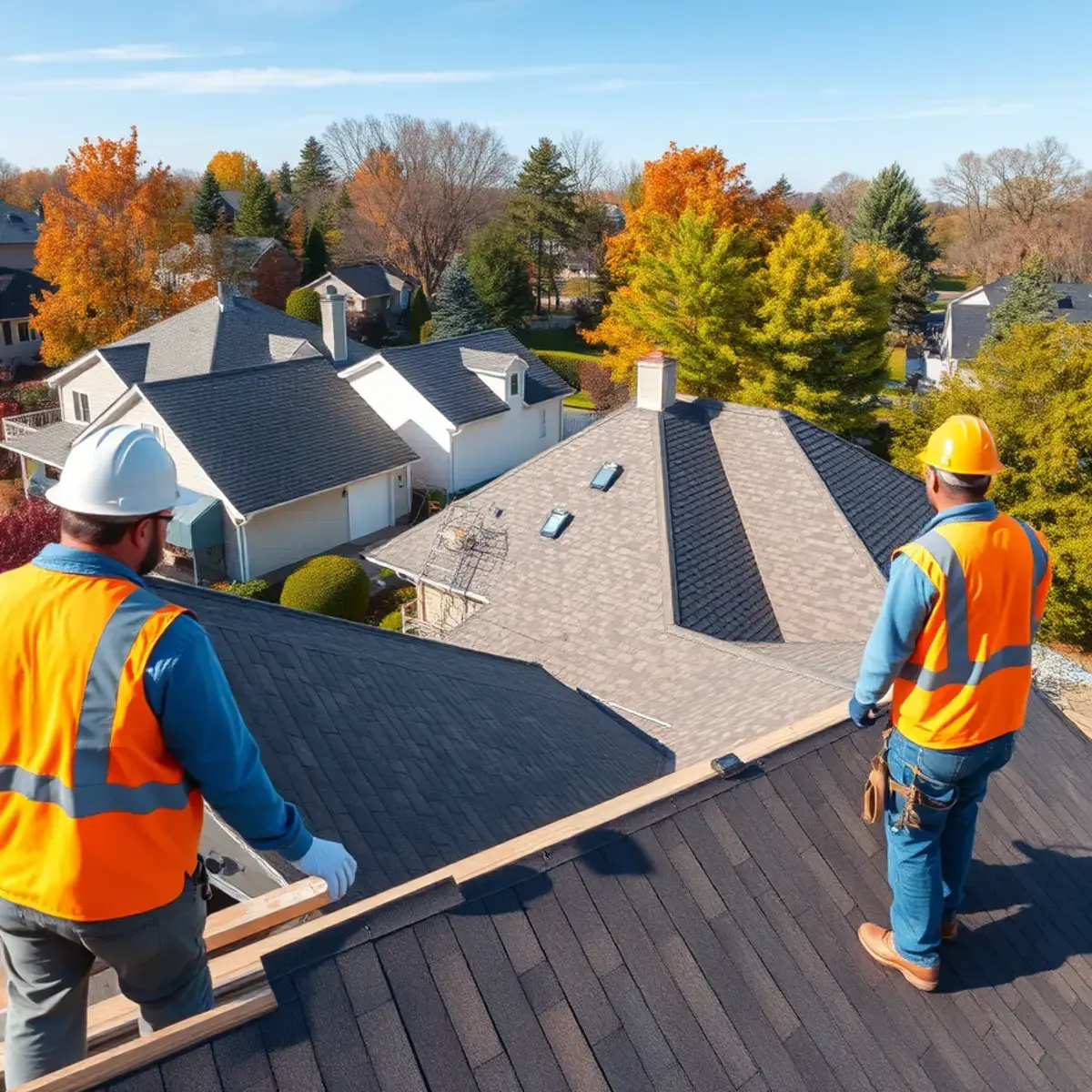 Roof replacement project near Binghamton, NY
