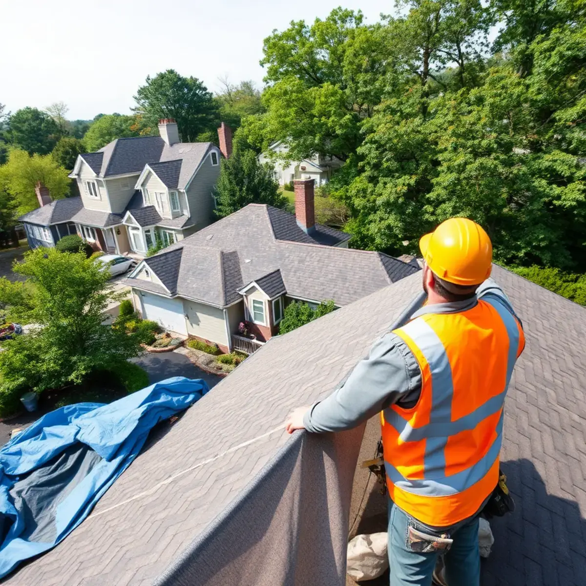 Roof replacement project near Blauvelt, NY