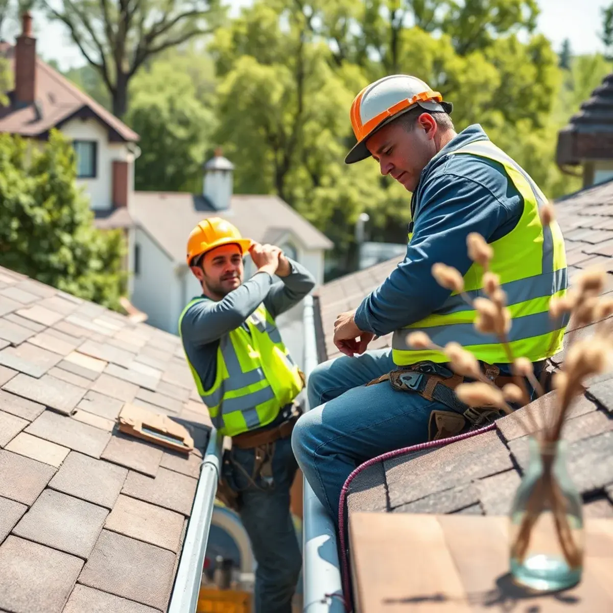 Gutter protection and roof drainage work near Blauvelt, NY
