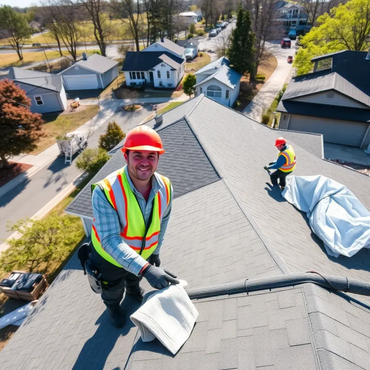 Roof replacement project near Bohemia, NY