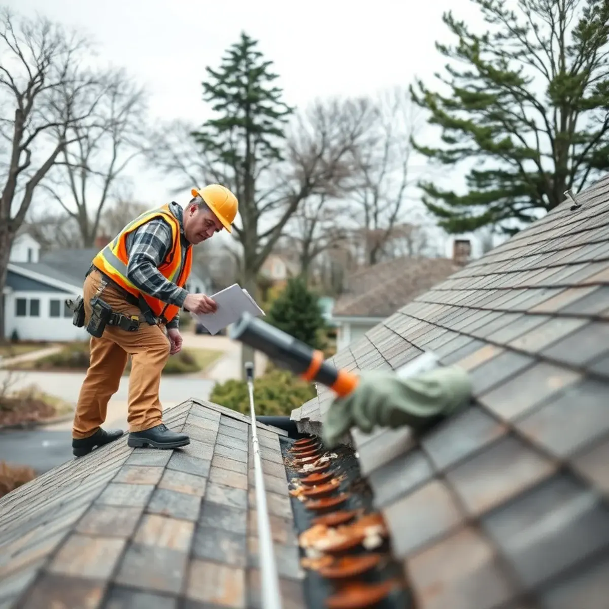 Storm damage roof repair near Bohemia, NY