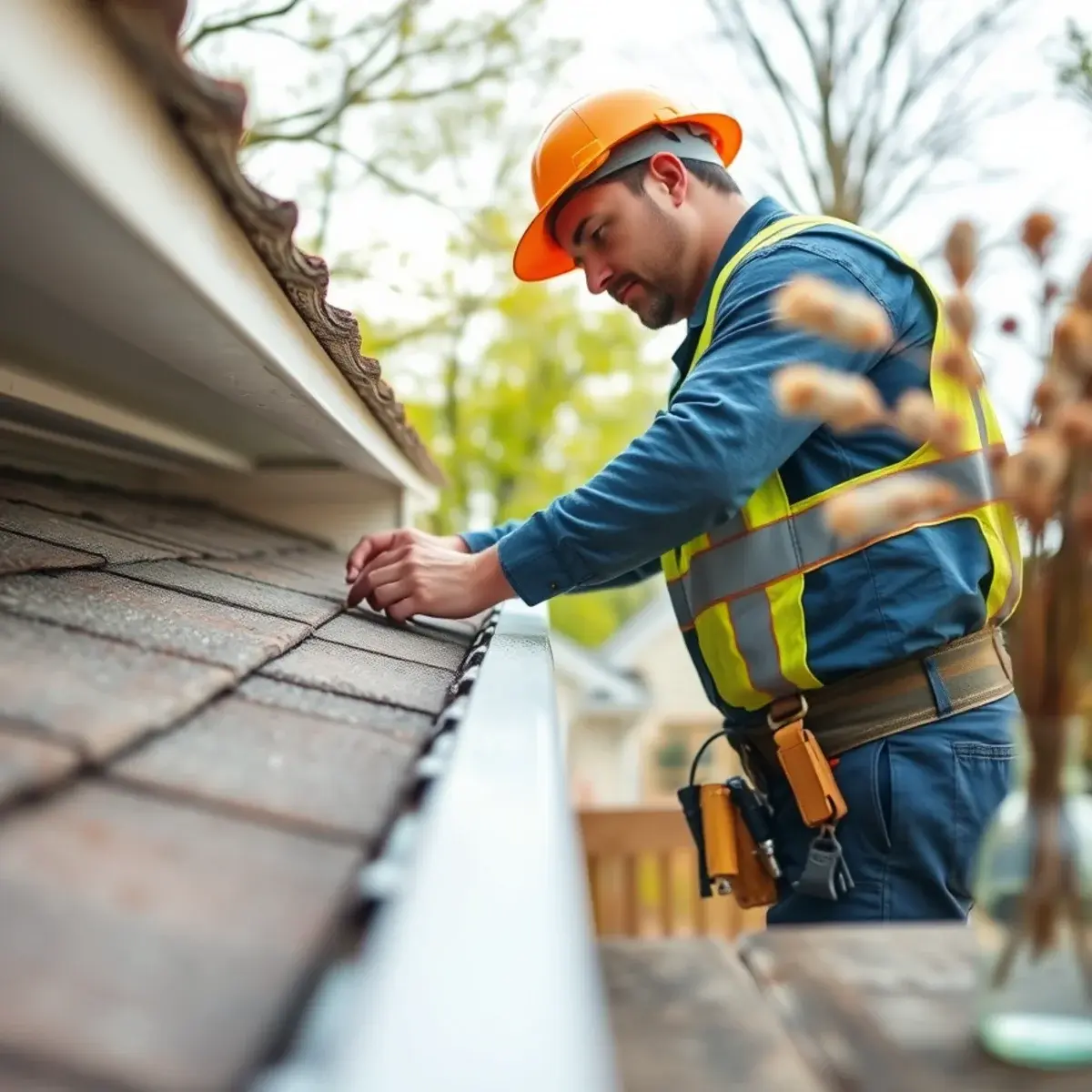 Gutter protection and roof drainage work near Brentwood, NY