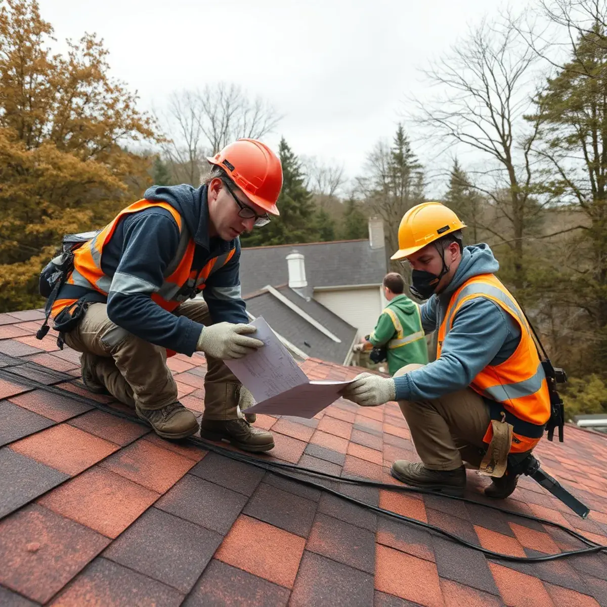 Storm damage roof repair near Brewster, NY