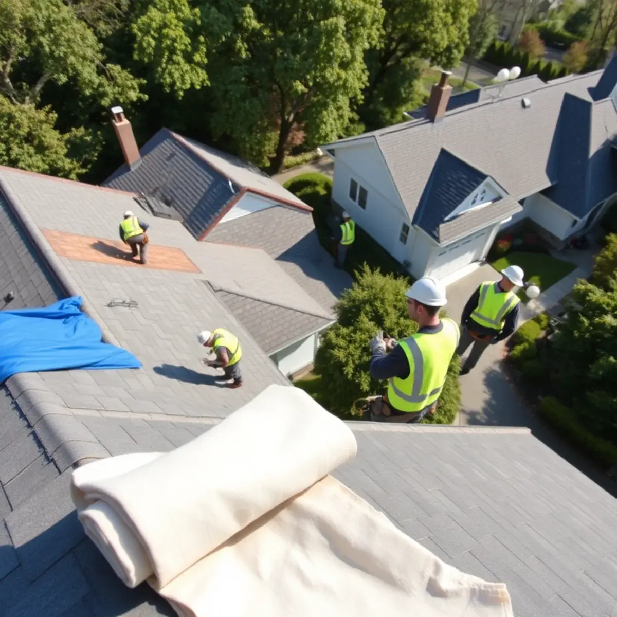 Roof replacement project near Briarcliff Manor, NY
