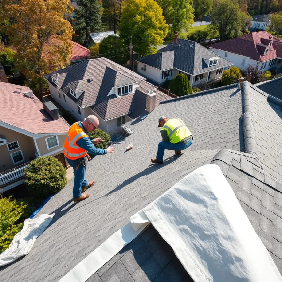 Roof replacement project near Brooklyn, NY
