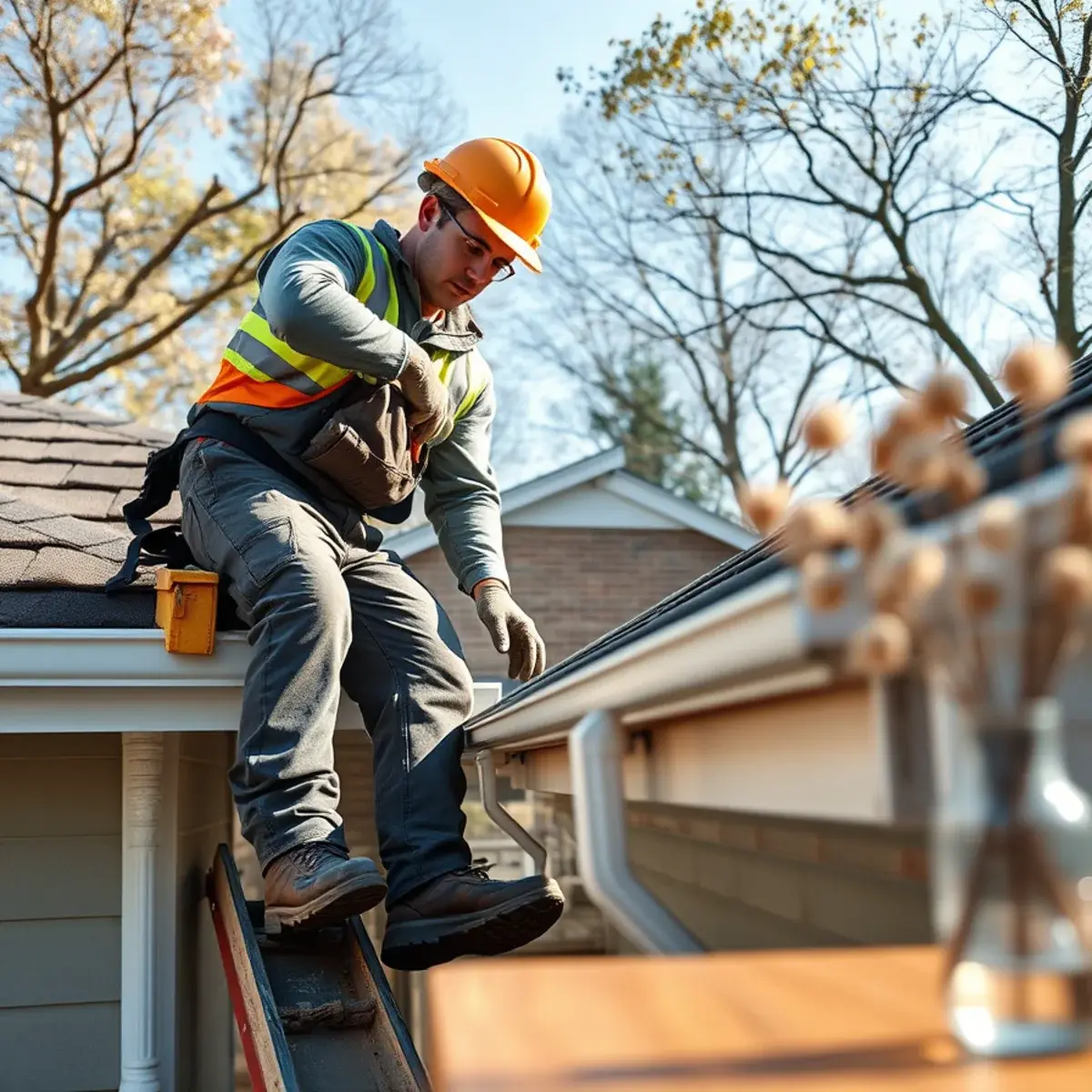 Gutter protection and roof drainage work near Brooklyn, NY