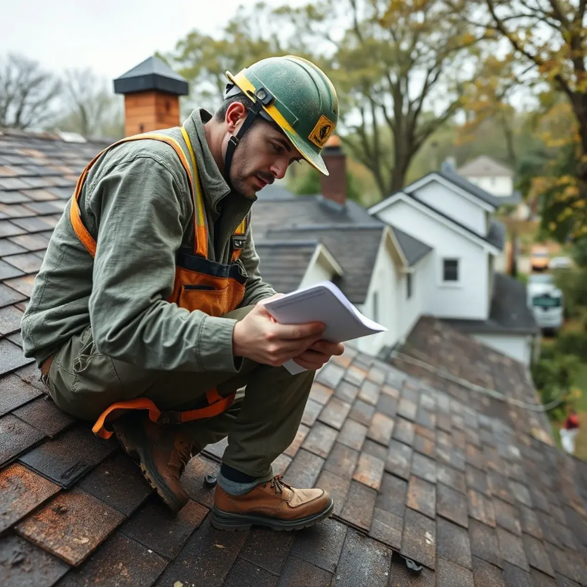 Storm damage roof repair near Buchanan, NY