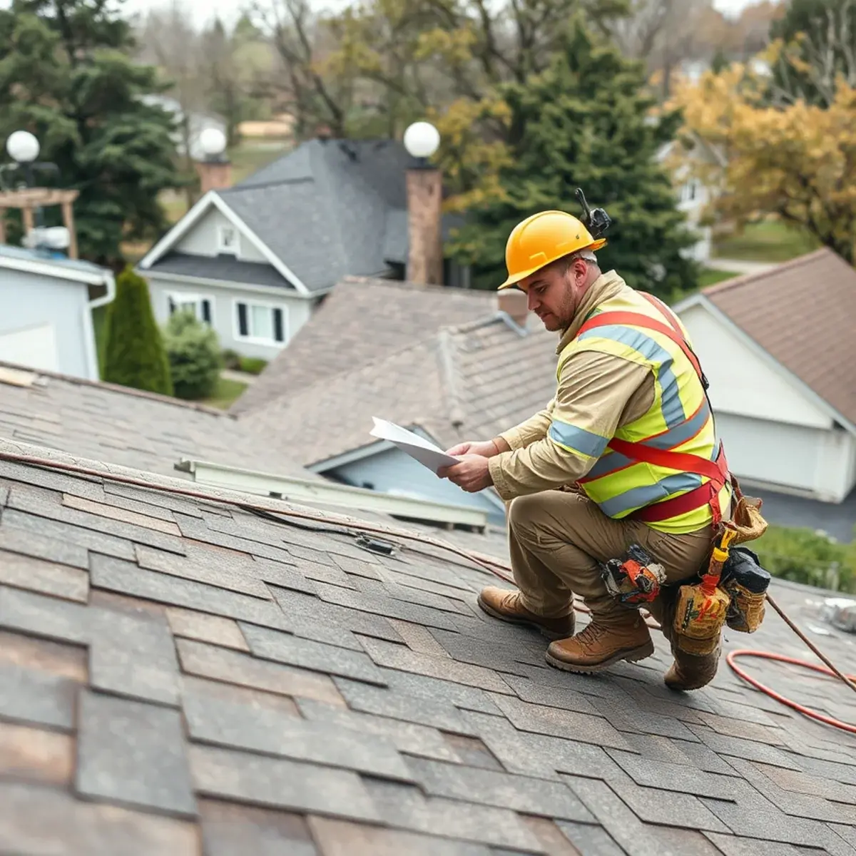 Storm damage roof repair near Buffalo, NY