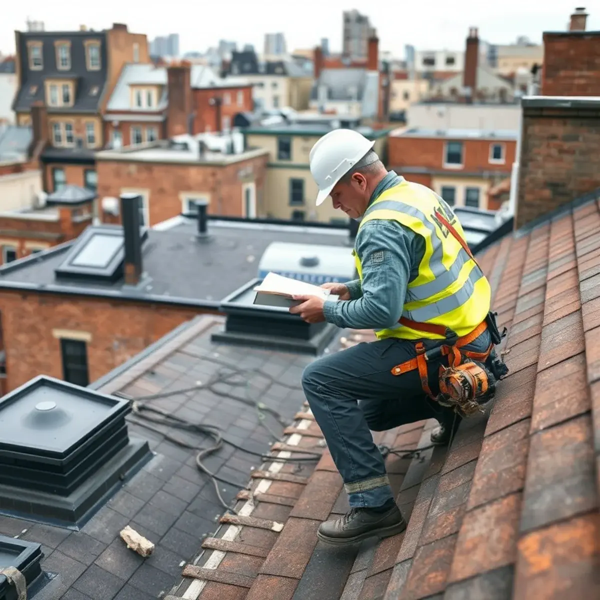 Storm damage roof repair near Carroll Gardens, NY
