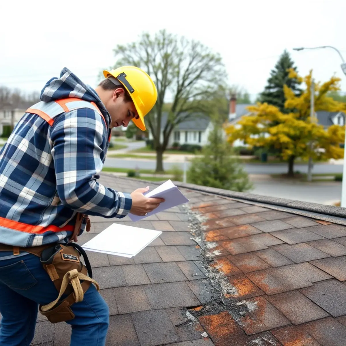 Storm damage roof repair near Cedarhurst, NY