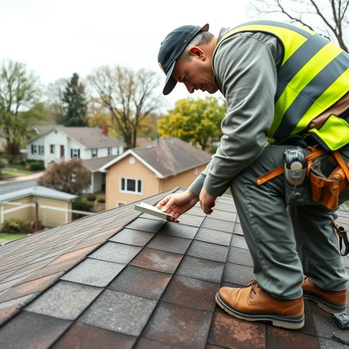 Storm damage roof repair near Central Islip, NY