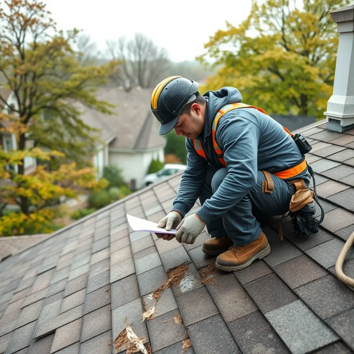 Storm damage roof repair near Chappaqua, NY