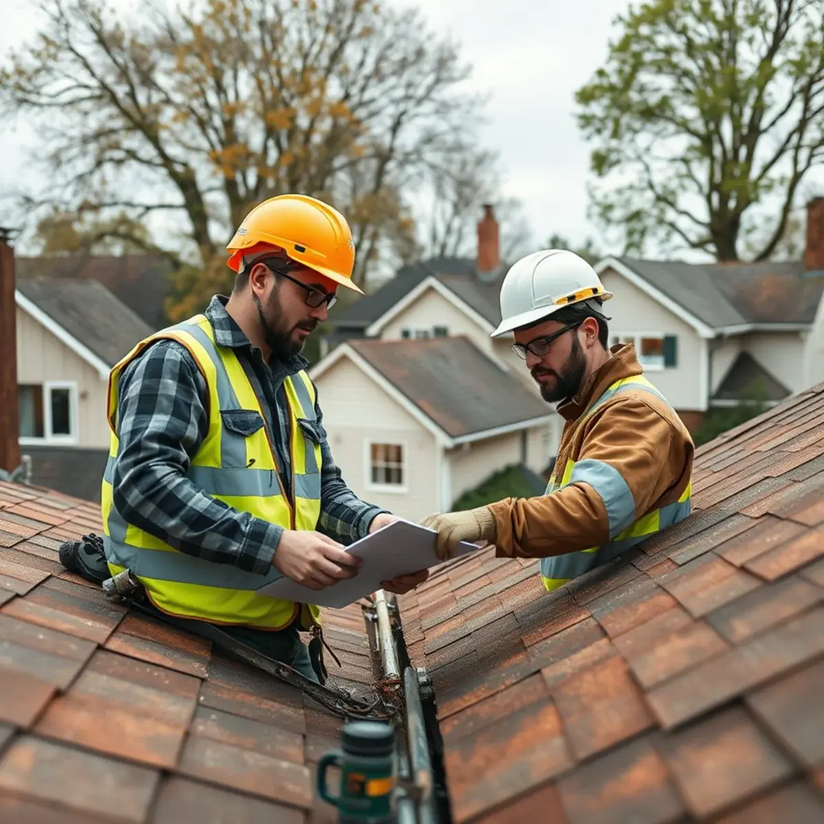 Storm damage roof repair near Chester, NY
