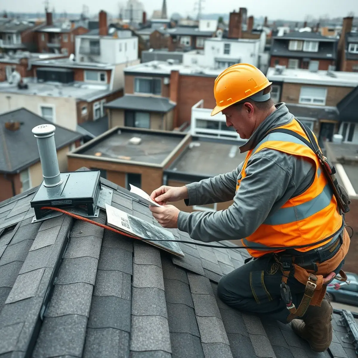 Storm damage roof repair near City Island, NY