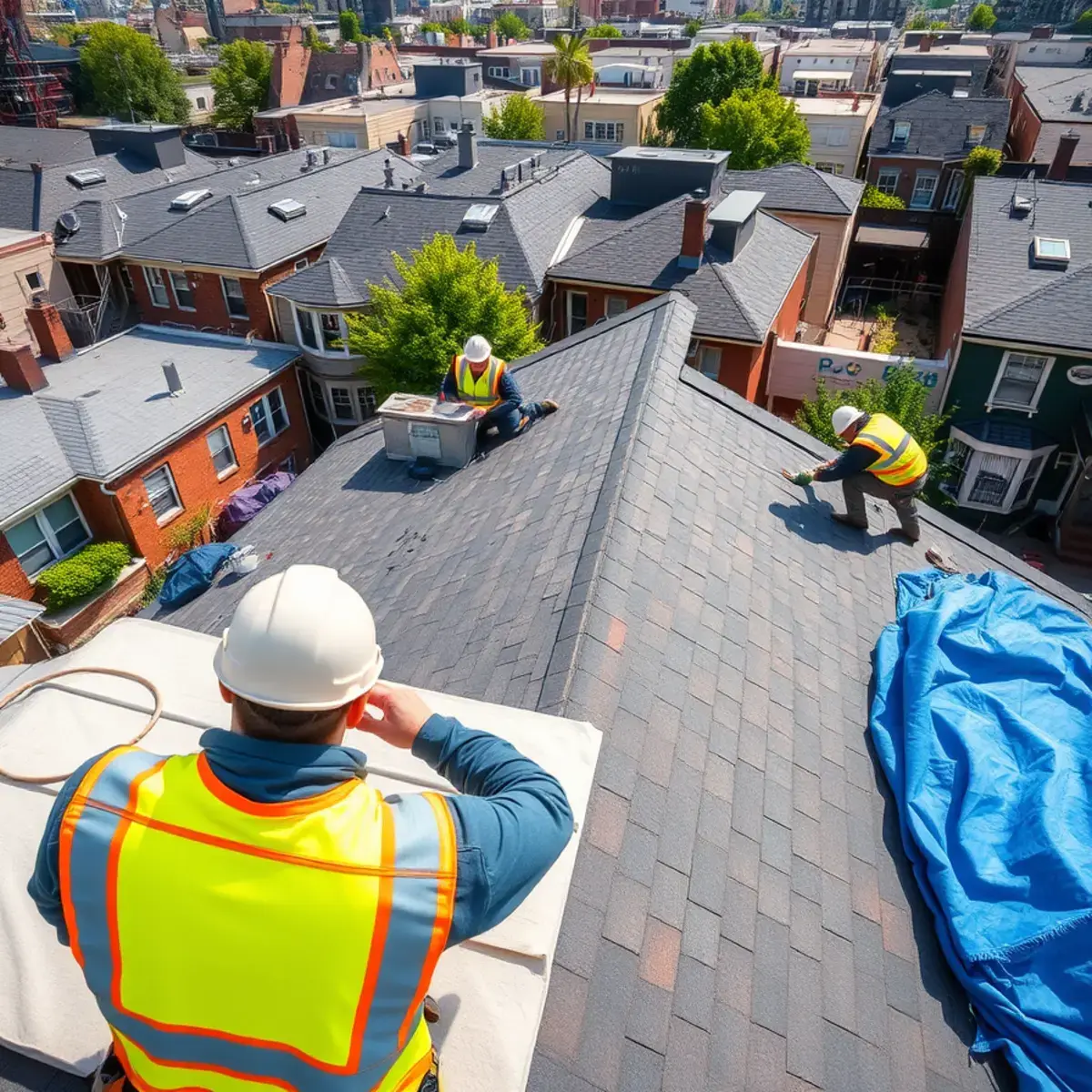 Roof replacement project near Clinton Hill, NY