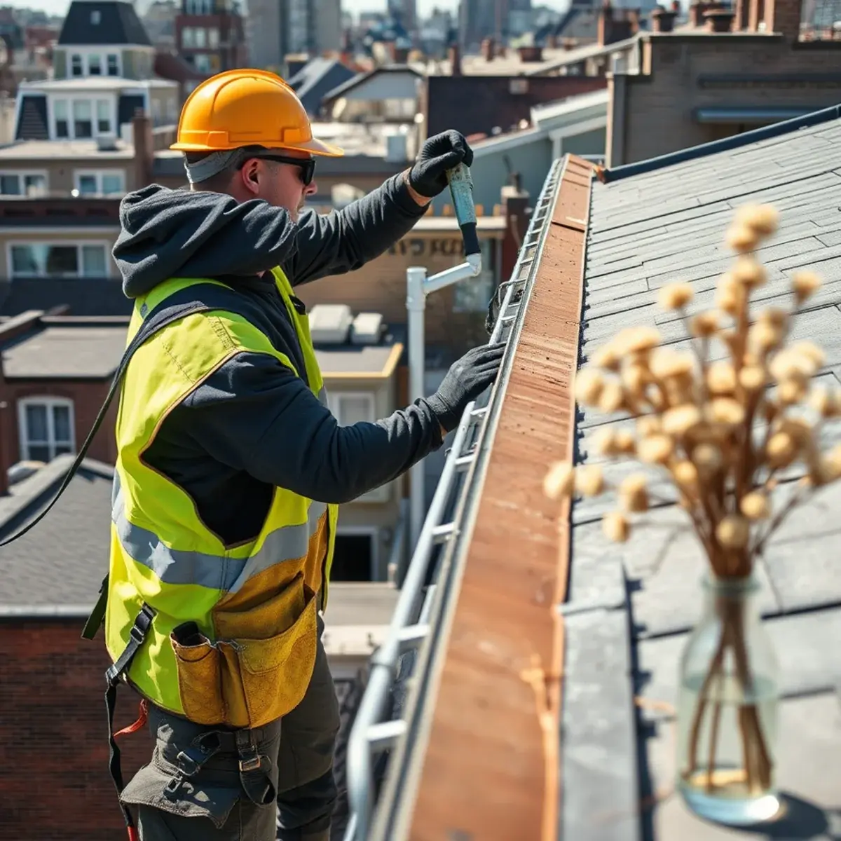 Gutter protection and roof drainage work near Clinton Hill, NY