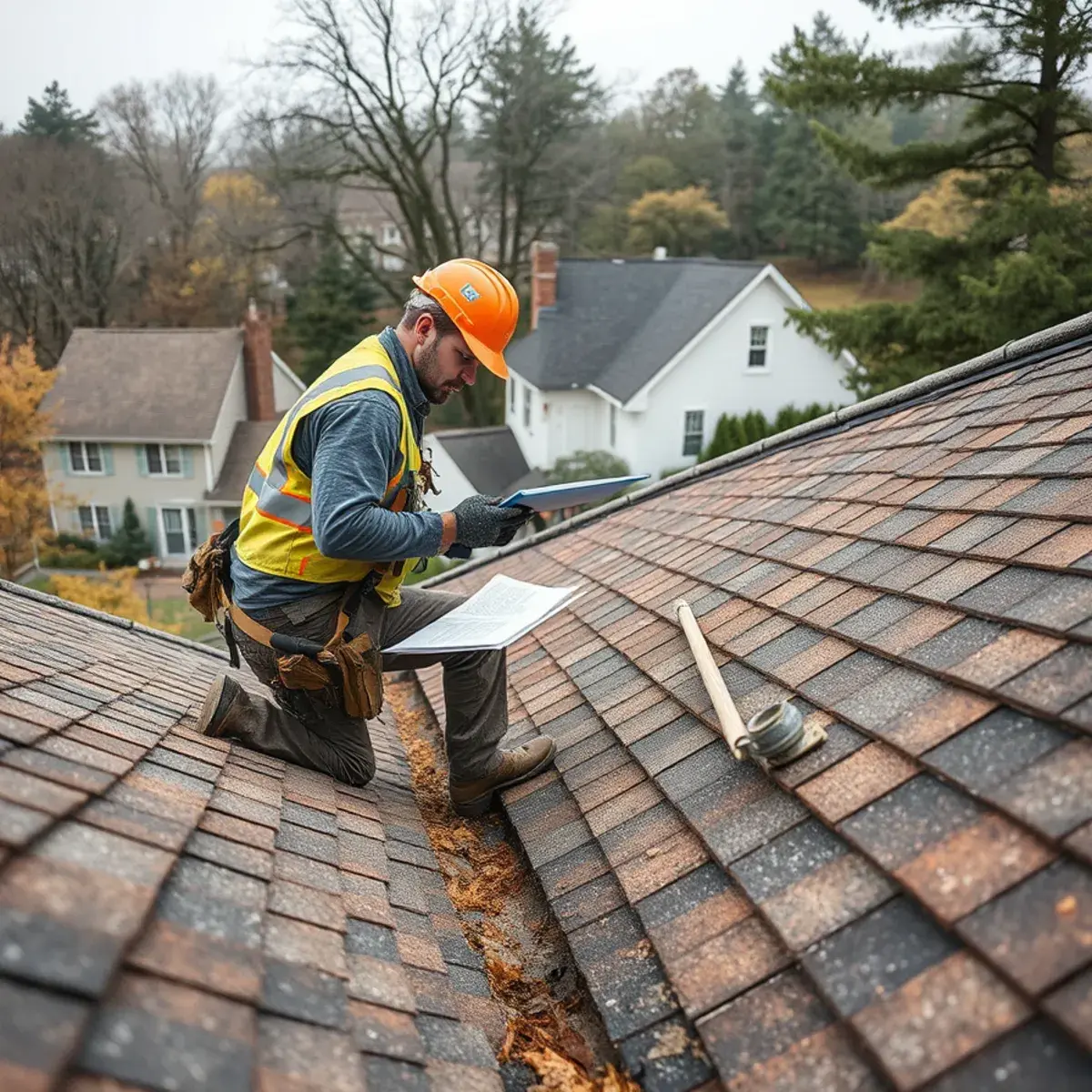Storm damage roof repair near Cold Spring, NY