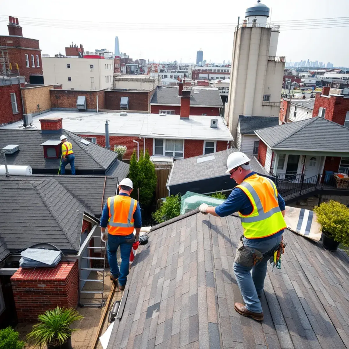 Roof replacement project near College Point, NY