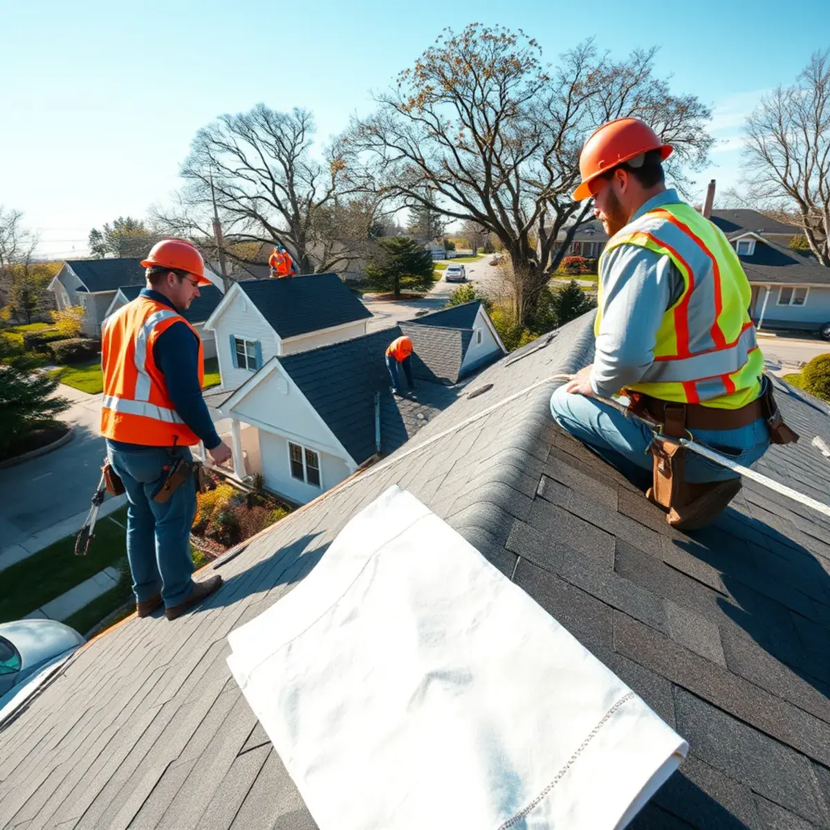 Roof replacement project near Commack, NY