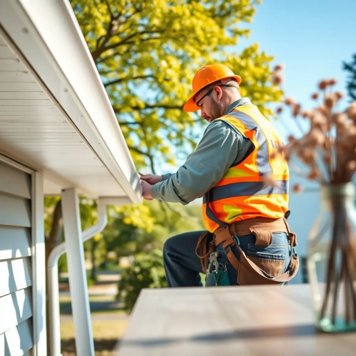 Gutter protection and roof drainage work near Commack, NY