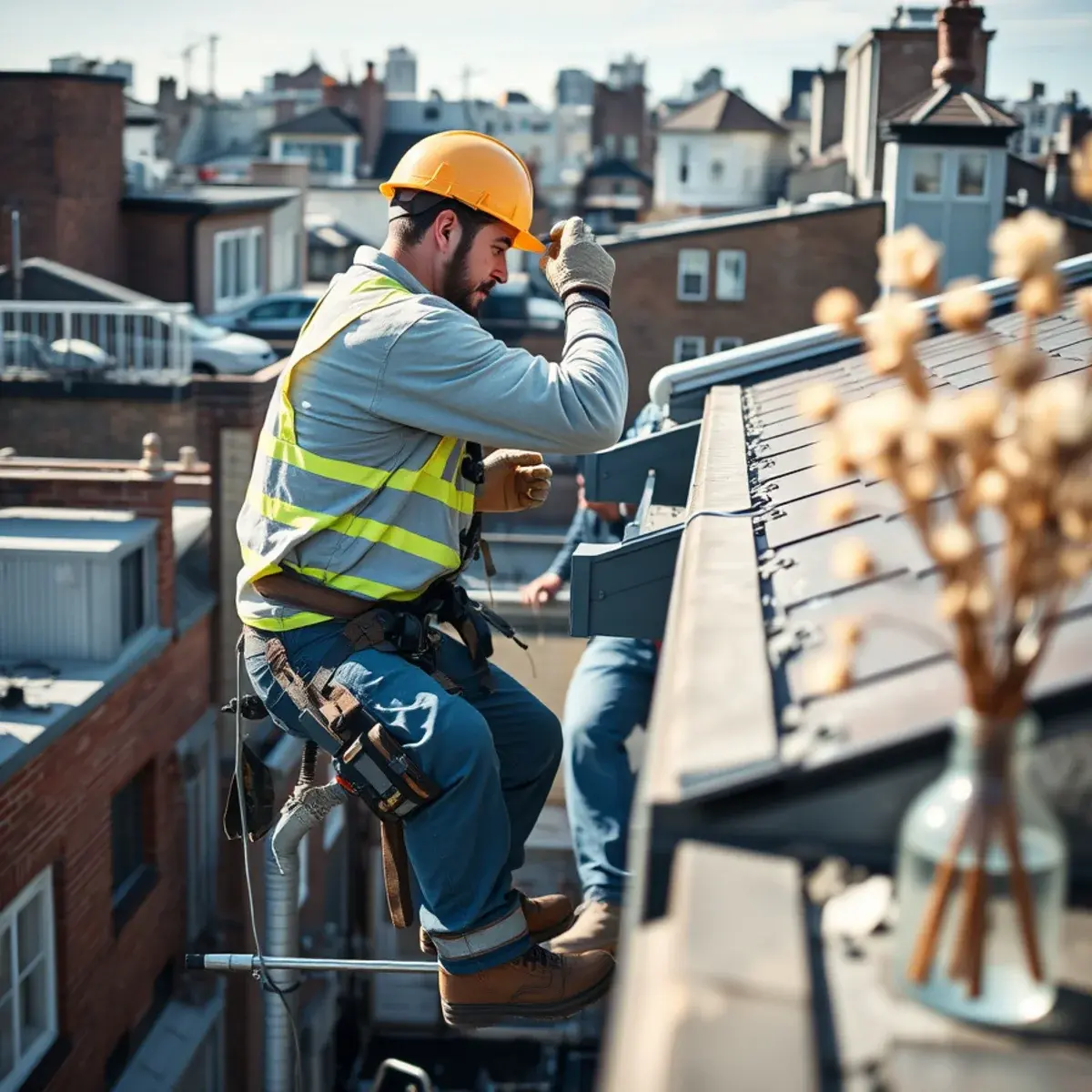 Gutter protection and roof drainage work near Coney Island, NY
