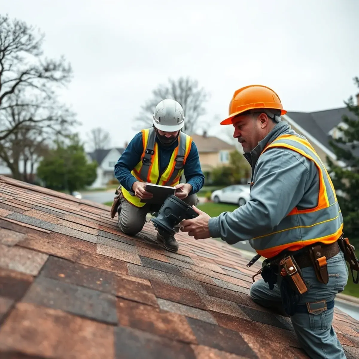 Storm damage roof repair near Copiague, NY