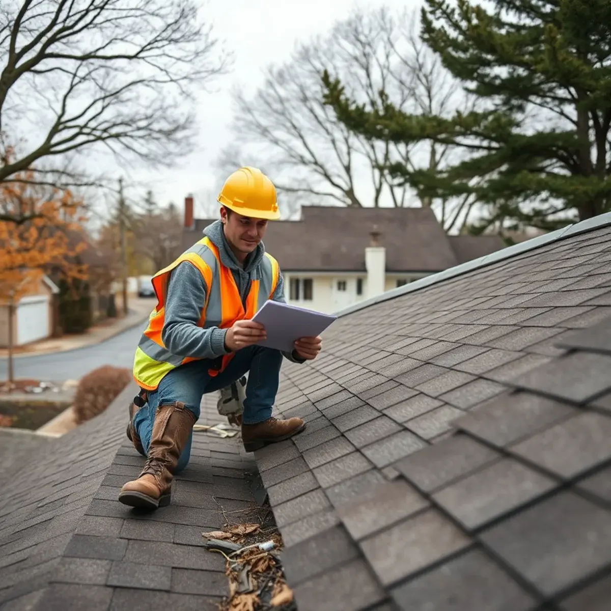 Storm damage roof repair near Coram, NY