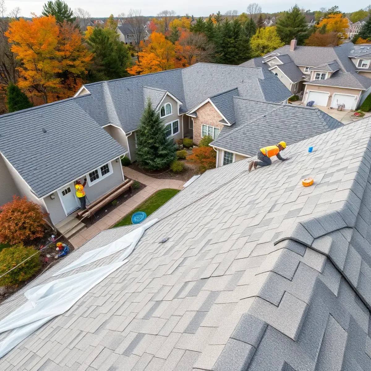 Roof replacement project near Corning, NY