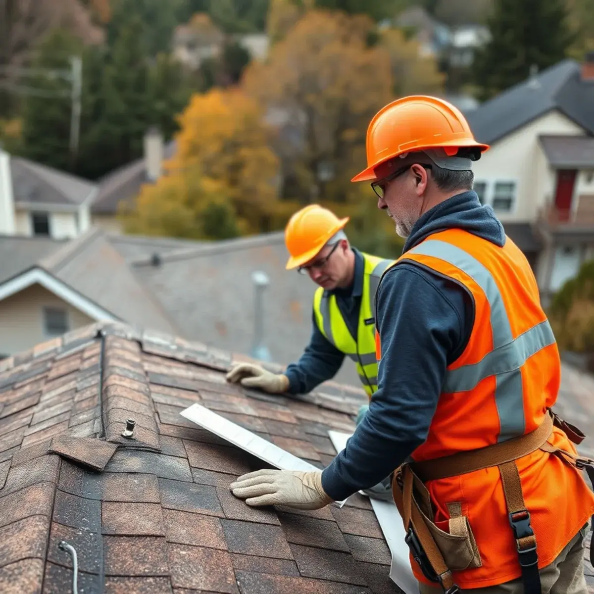 Storm damage roof repair near Corning, NY