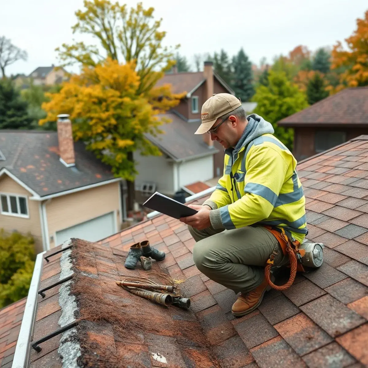 Storm damage roof repair near Cornwall, NY