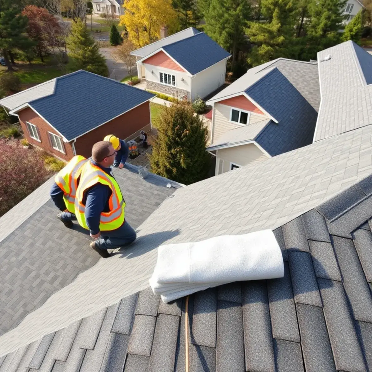 Roof replacement project near Cortland, NY