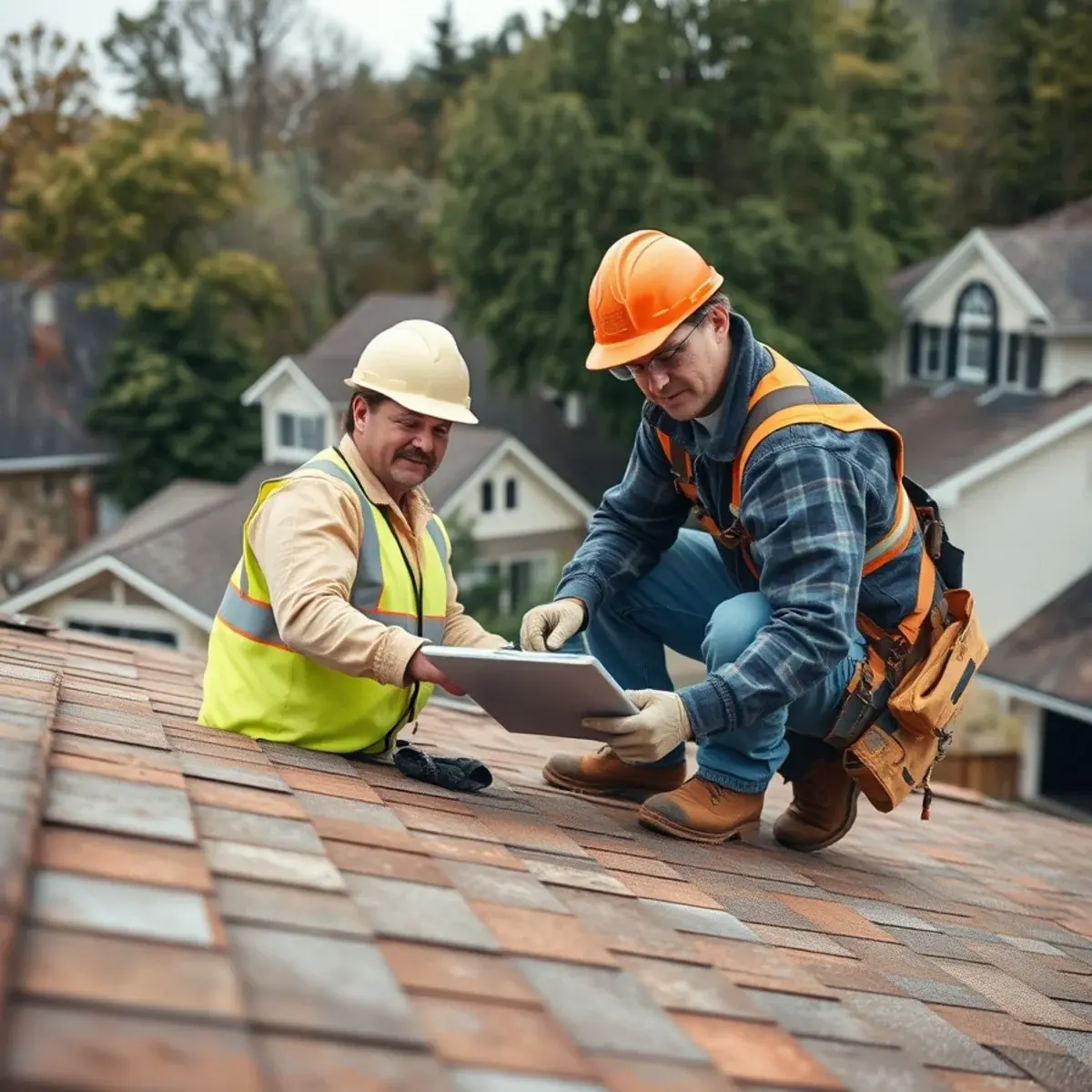 Storm damage roof repair near Cortland, NY