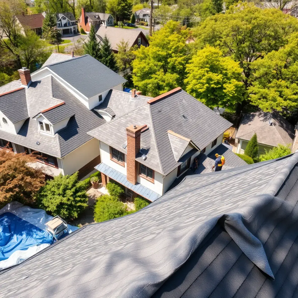Roof replacement project near Croton-on-Hudson, NY