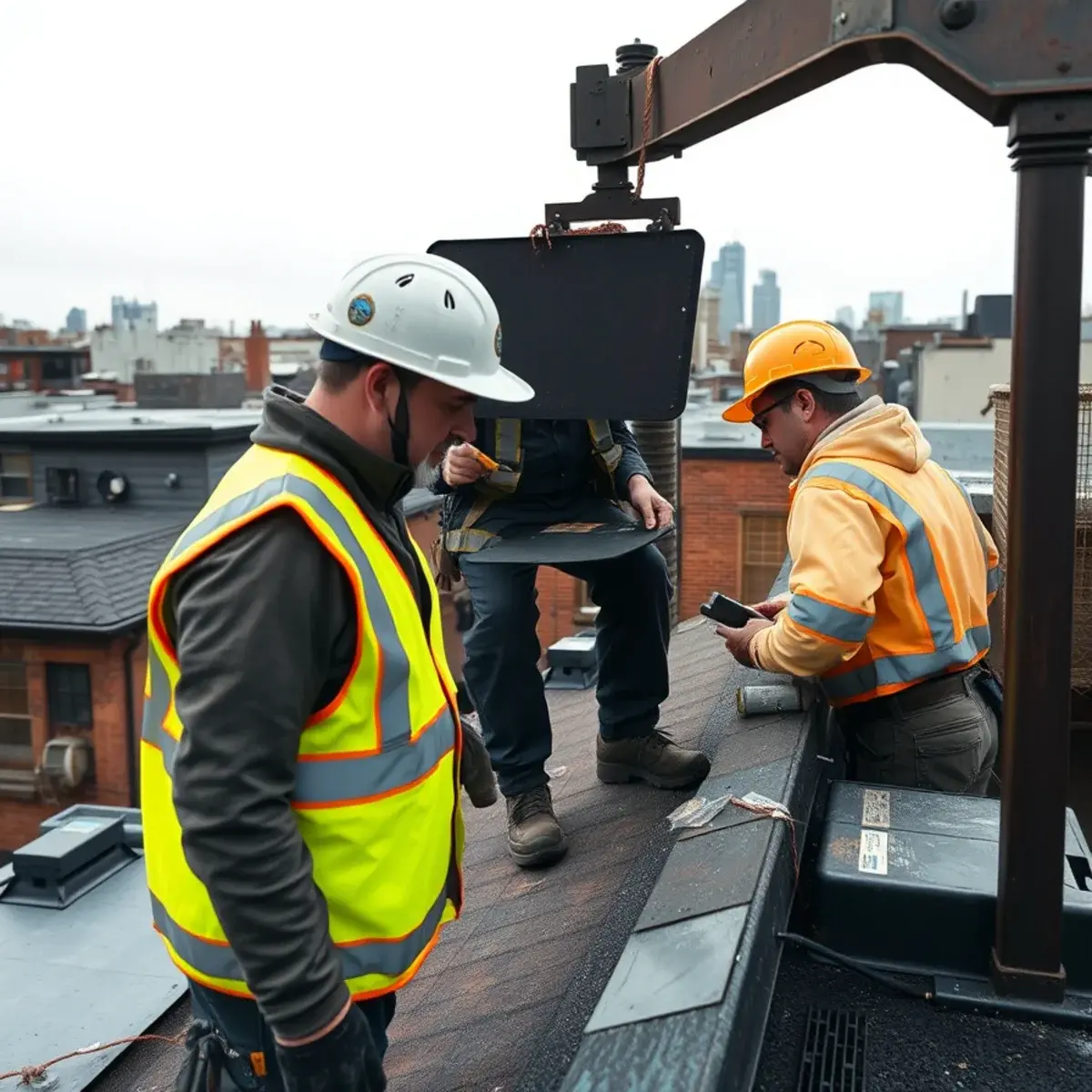 Storm damage roof repair near Crown Heights, NY