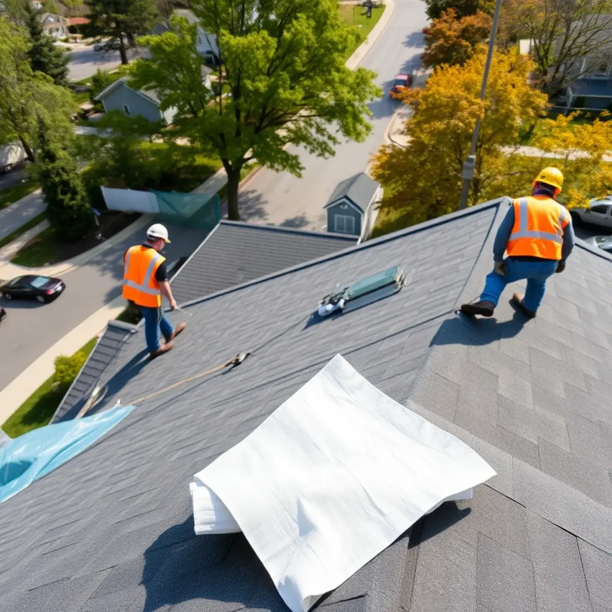 Roof replacement project near Deer Park, NY