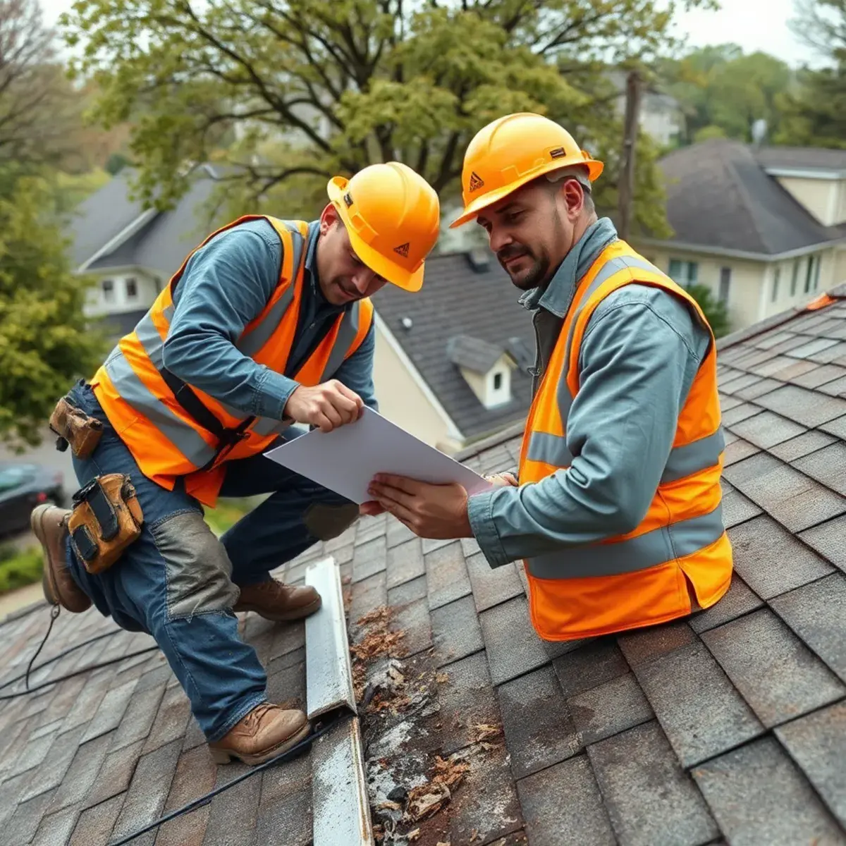Storm damage roof repair near Dobbs Ferry, NY