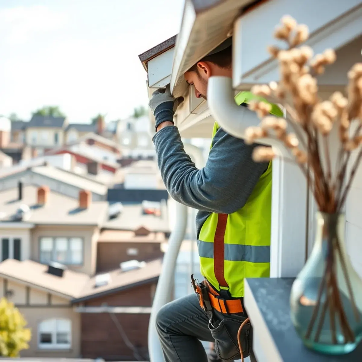Gutter protection and roof drainage work near Dongan Hills, NY